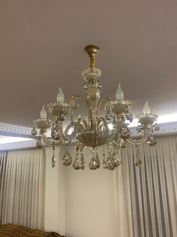 لوستر کریستالی مورانو طرح لب چین